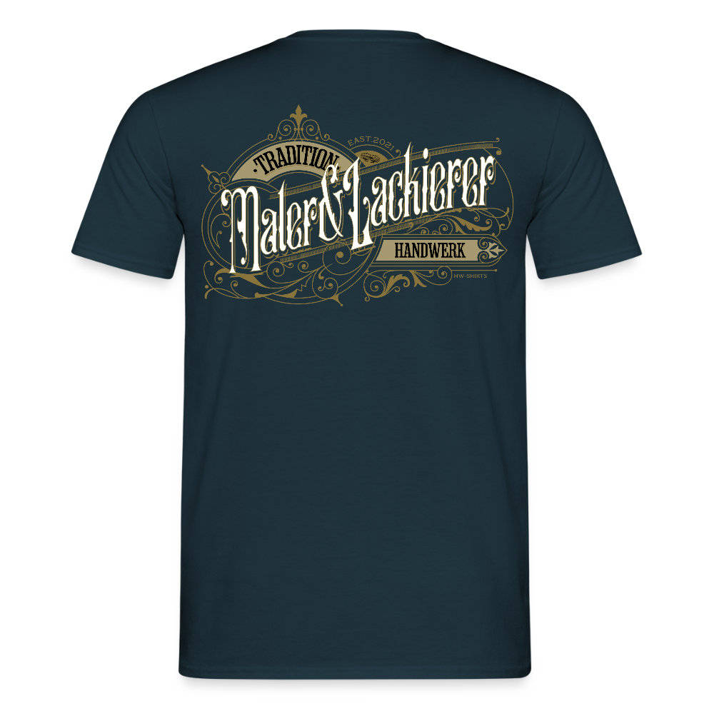 Unisex T-Shirt "Maler & Lackierer" Nostalgie Handwerk Navy Männer T-Shirt