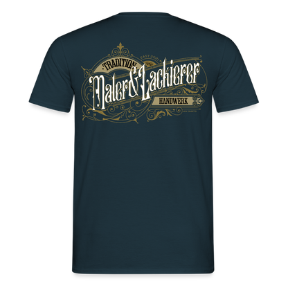 Unisex T-Shirt "Maler & Lackierer" Nostalgie Handwerk Navy Männer T-Shirt