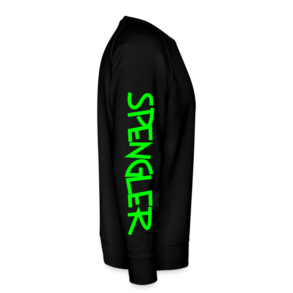 Unisex Premium Pullover "Spengler" neongrün - Schwarz