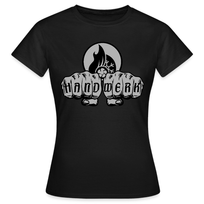 Frauen T-Shirt "Klimatechniker" Schwarz Frauen T-Shirt