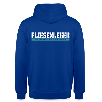 Unisex Hoodie HW-300 | MACHER "Fliesenleger" Royalblau Unisex Hoodie {{ color }}