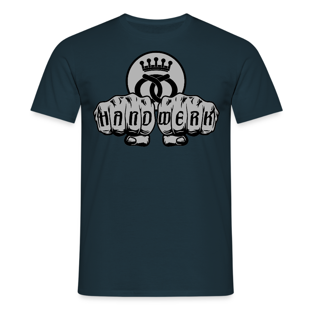 Unisex T-Shirt "Bäcker" Navy Männer T-Shirt