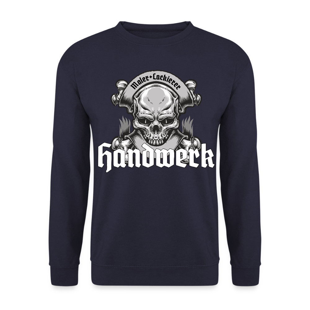 Unisex Pullover "Skull-Maler/Lackierer" Navy Unisex Pullover