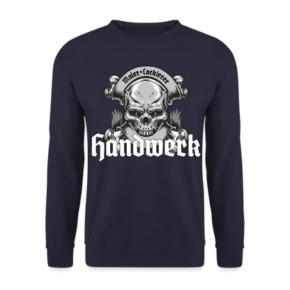 Unisex Pullover "Skull-Maler/Lackierer" Navy Unisex Pullover