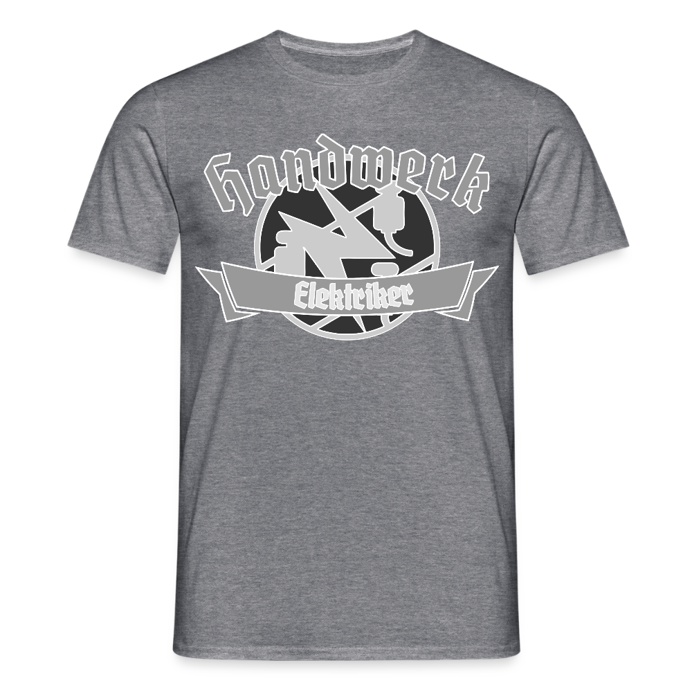 Unisex T-Shirt "Elektriker" Graphit meliert Männer T-Shirt