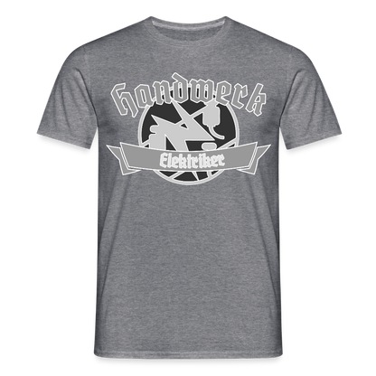 Unisex T-Shirt "Elektriker" Graphit meliert Männer T-Shirt