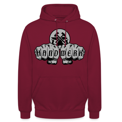 Unisex Hoodie "Metallbauer" Bordeaux Unisex Hoodie