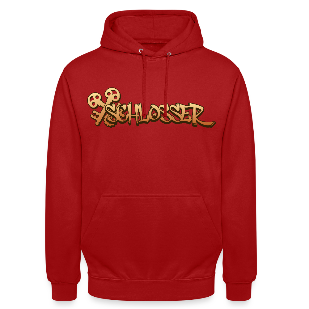 Unisex Hoodie "Schlosser" Rot Unisex Hoodie