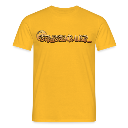 Unisex T-Shirt "Strassenbauer" Gelb Männer T-Shirt