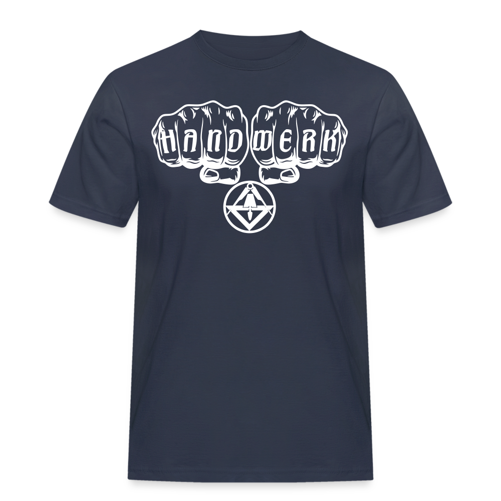 Männer Workwear T-Shirt "Stuckateur" - Navy