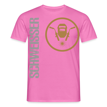 Unisex T-Shirt "Schweisser" Pink Männer T-Shirt