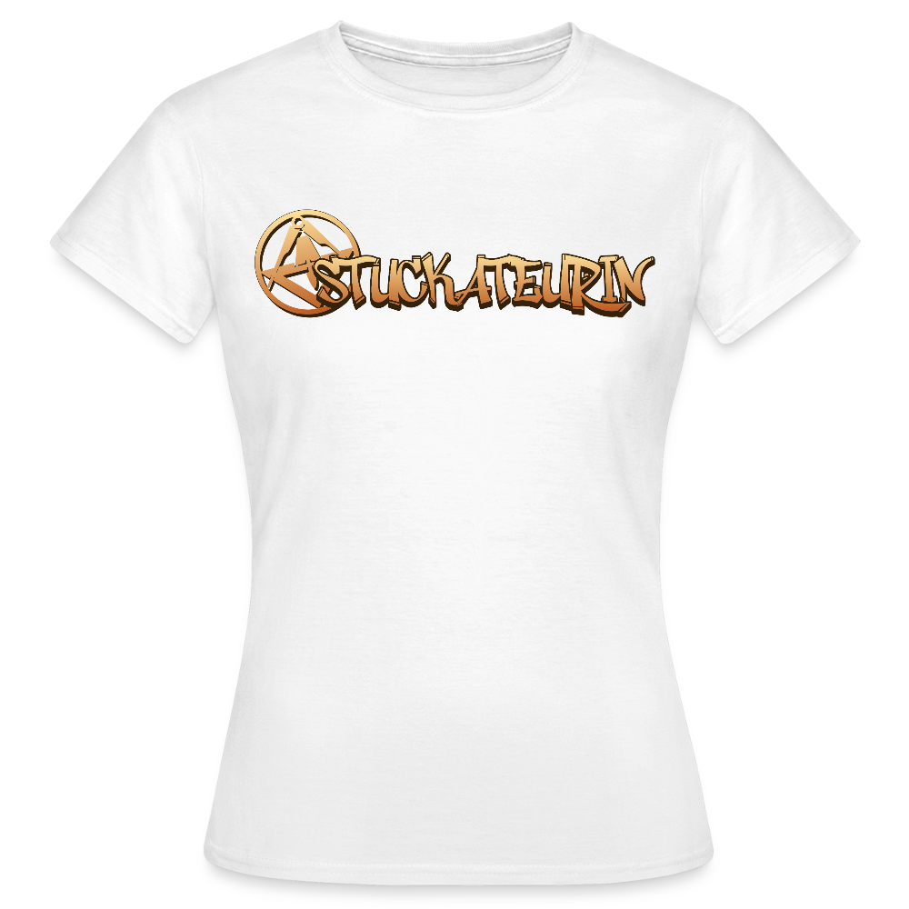 Frauen T-Shirt "Stuckateurin" Weiß Frauen T-Shirt