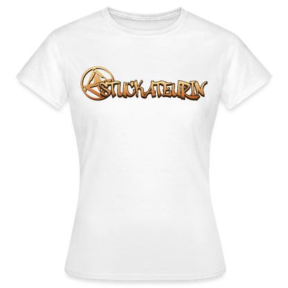 Frauen T-Shirt "Stuckateurin" Weiß Frauen T-Shirt
