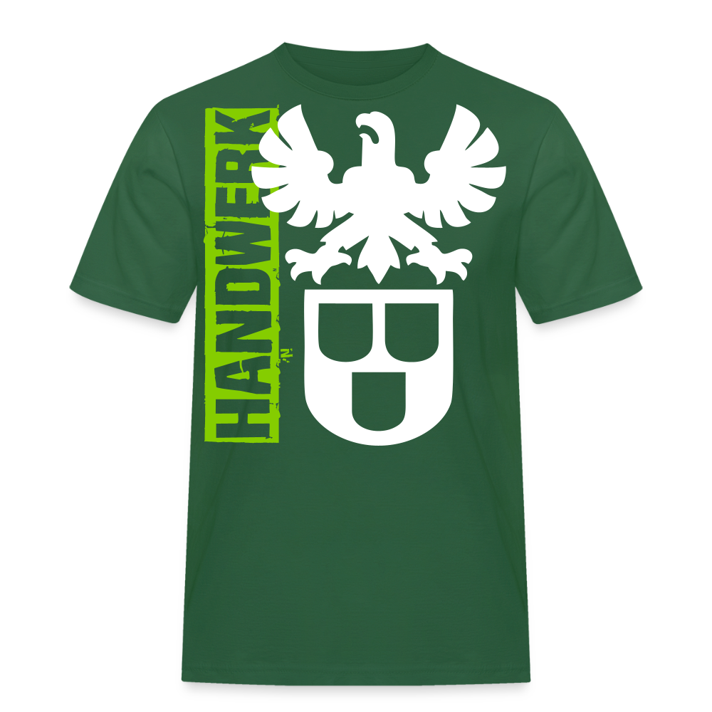Unisex Workwear T-Shirt "Maler&Lackierer" Flaschengrün Männer Workwear T-Shirt