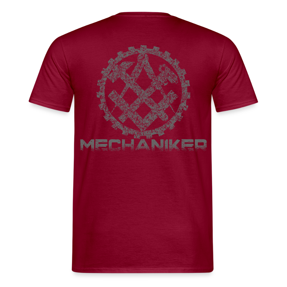 Unisex T-Shirt "Mechaniker" Ziegelrot Männer T-Shirt