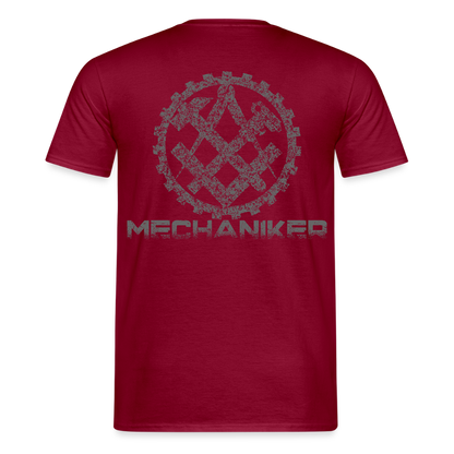 Unisex T-Shirt "Mechaniker" Ziegelrot Männer T-Shirt