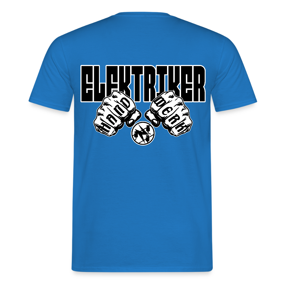 Unisex T-Shirt "Elektriker" Royalblau Männer T-Shirt