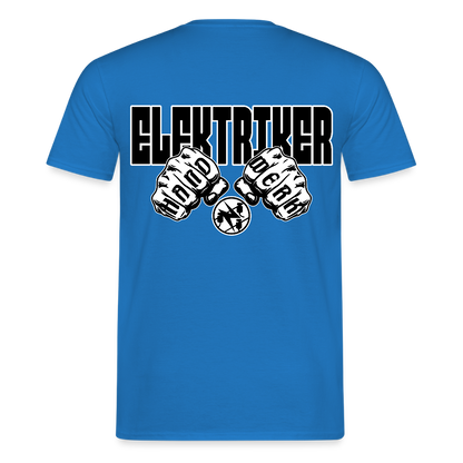 Unisex T-Shirt "Elektriker" Royalblau Männer T-Shirt