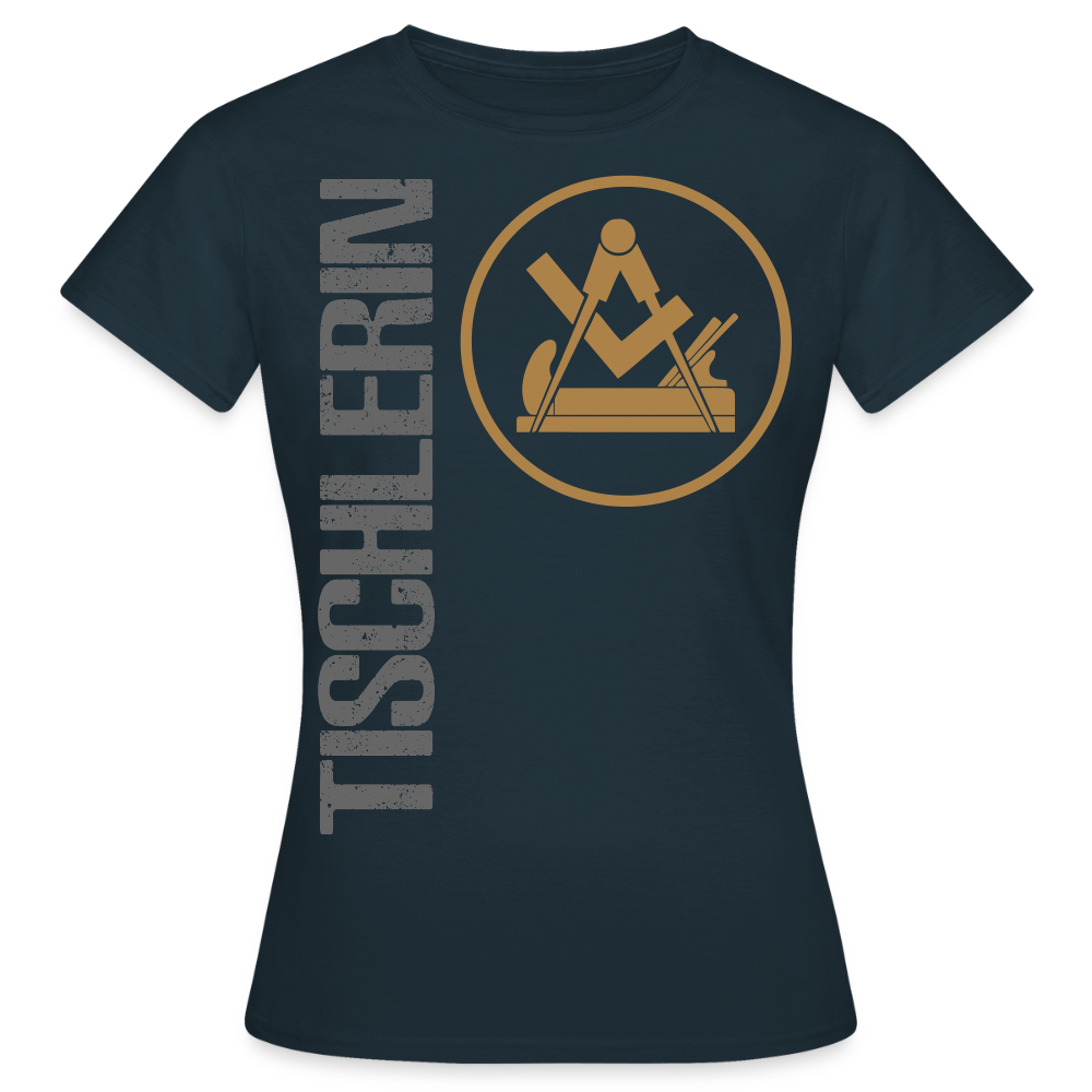 Frauen T-Shirt "Tischlerin" Navy Frauen T-Shirt