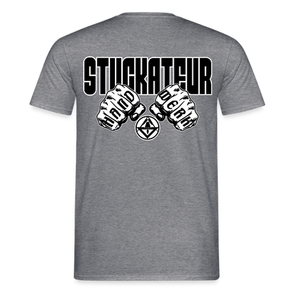 Unisex T-Shirt "Stuckateur" Graphit meliert Männer T-Shirt