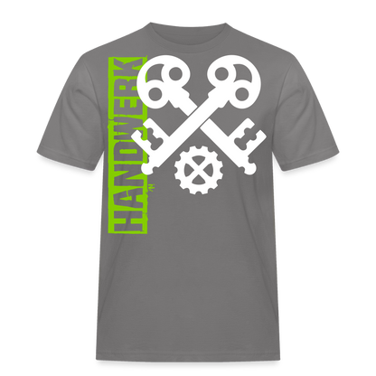 Unisex Workwear T-Shirt "Schlosser" Grau Männer Workwear T-Shirt