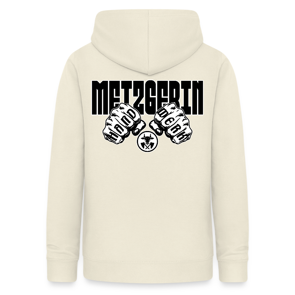 Frauen Hoodie "Metzgerin" (beidseitig beruckt) Vanille-Milchshake Frauen Hoodie