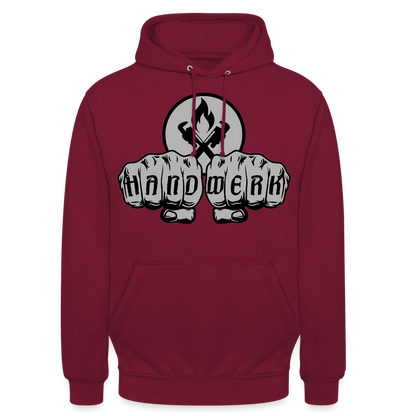Unisex Hoodie "Heizungsbauer" Bordeaux Unisex Hoodie