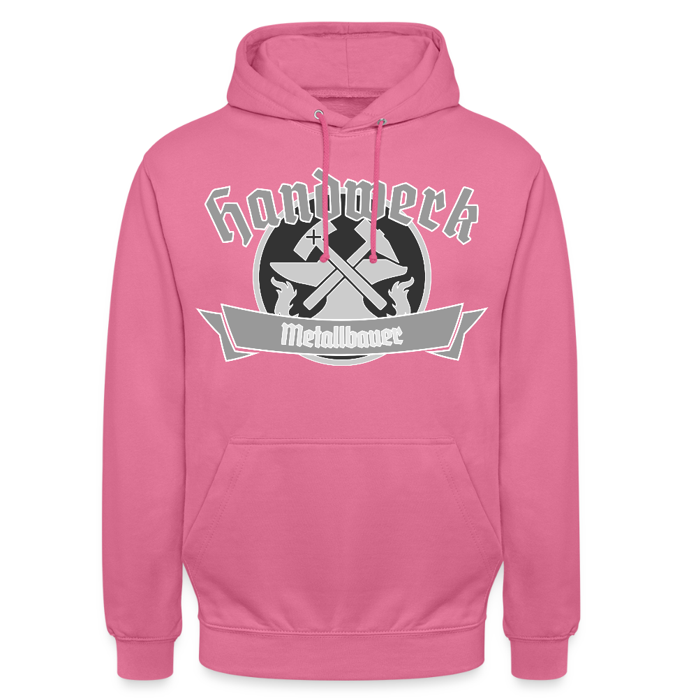 Unisex Hoodie "Metallbauer" Pink Unisex Hoodie