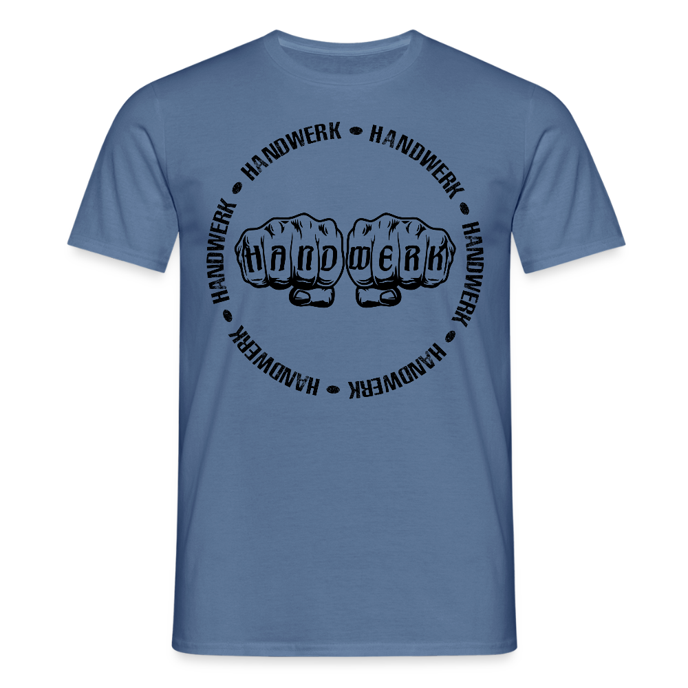 Unisex T-Shirt "Handwerk-Handwerk" Taubenblau Männer T-Shirt
