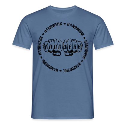 Unisex T-Shirt "Handwerk-Handwerk" Taubenblau Männer T-Shirt