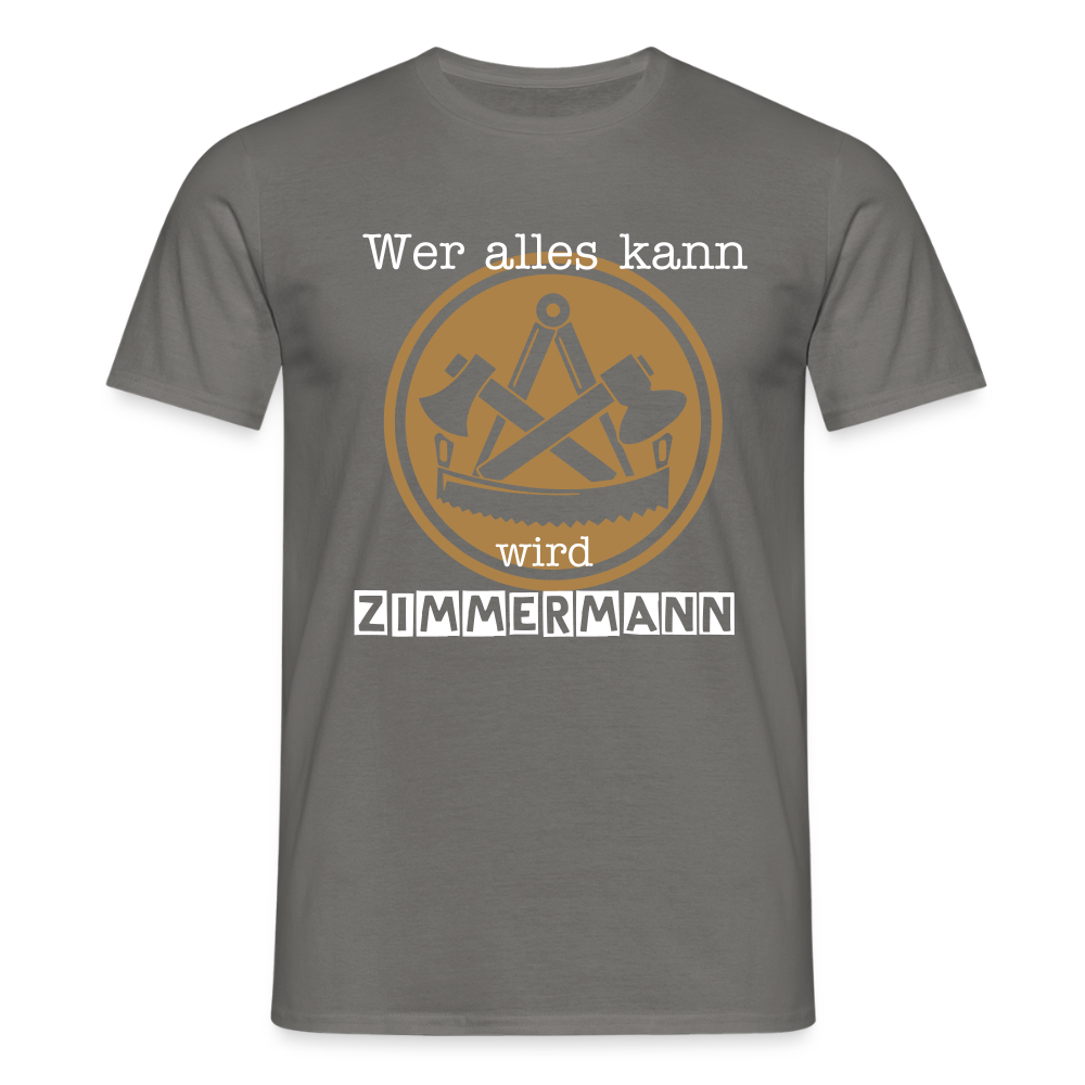 Unisex T-Shirt "Zimmermann" Graphit Männer T-Shirt