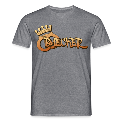 Unisex T-Shirt "Bäcker" Graphit meliert Männer T-Shirt