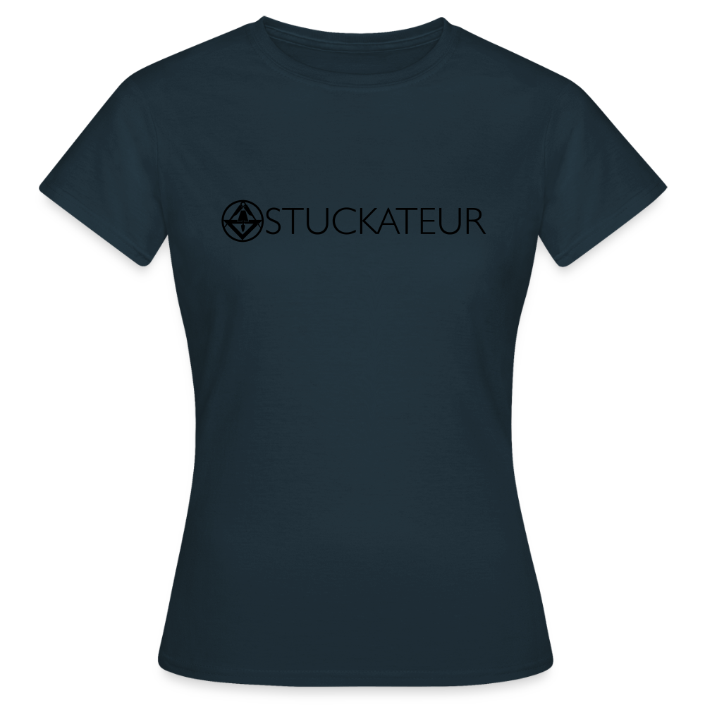 Frauen T-Shirt "Stuckateur" Navy Frauen T-Shirt