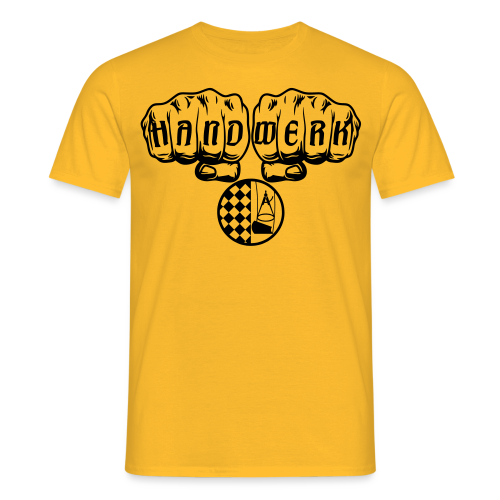 Unisex T-Shirt "Bodenleger" Gelb Männer T-Shirt