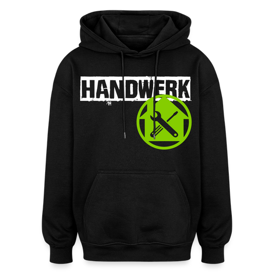 Oversized Unisex Hoodie "Hausmeister" - Schwarz