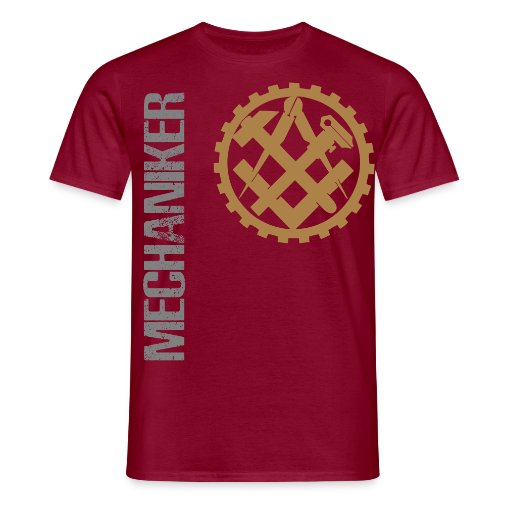 Unisex T-Shirt "Mechaniker" Ziegelrot Männer T-Shirt