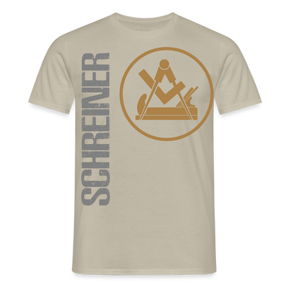 Unisex T-Shirt "Schreiner" Sandbeige Männer T-Shirt