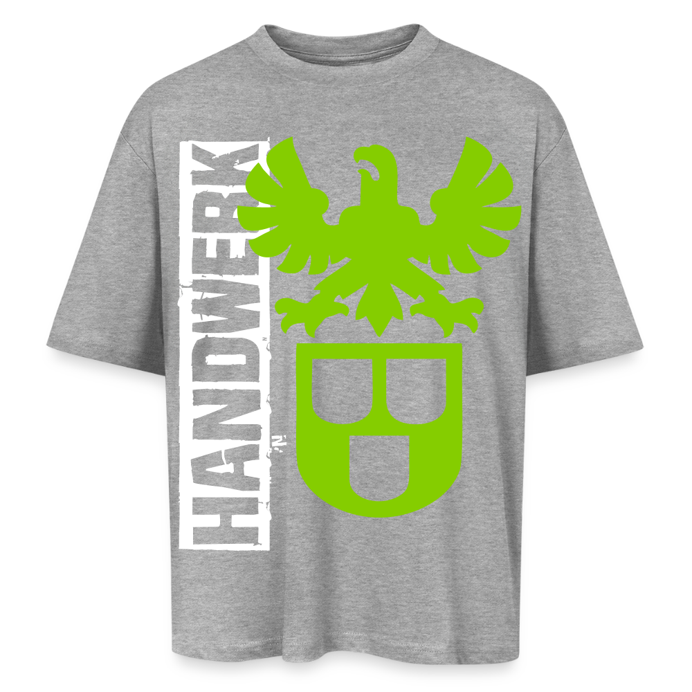 Oversized Unisex T-Shirt "Maler+Lackierer" Grau meliert Oversized Unisex T-Shirt