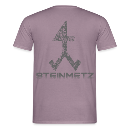 Unisex T-Shirt "Steinmetz" Lilagrau Männer T-Shirt