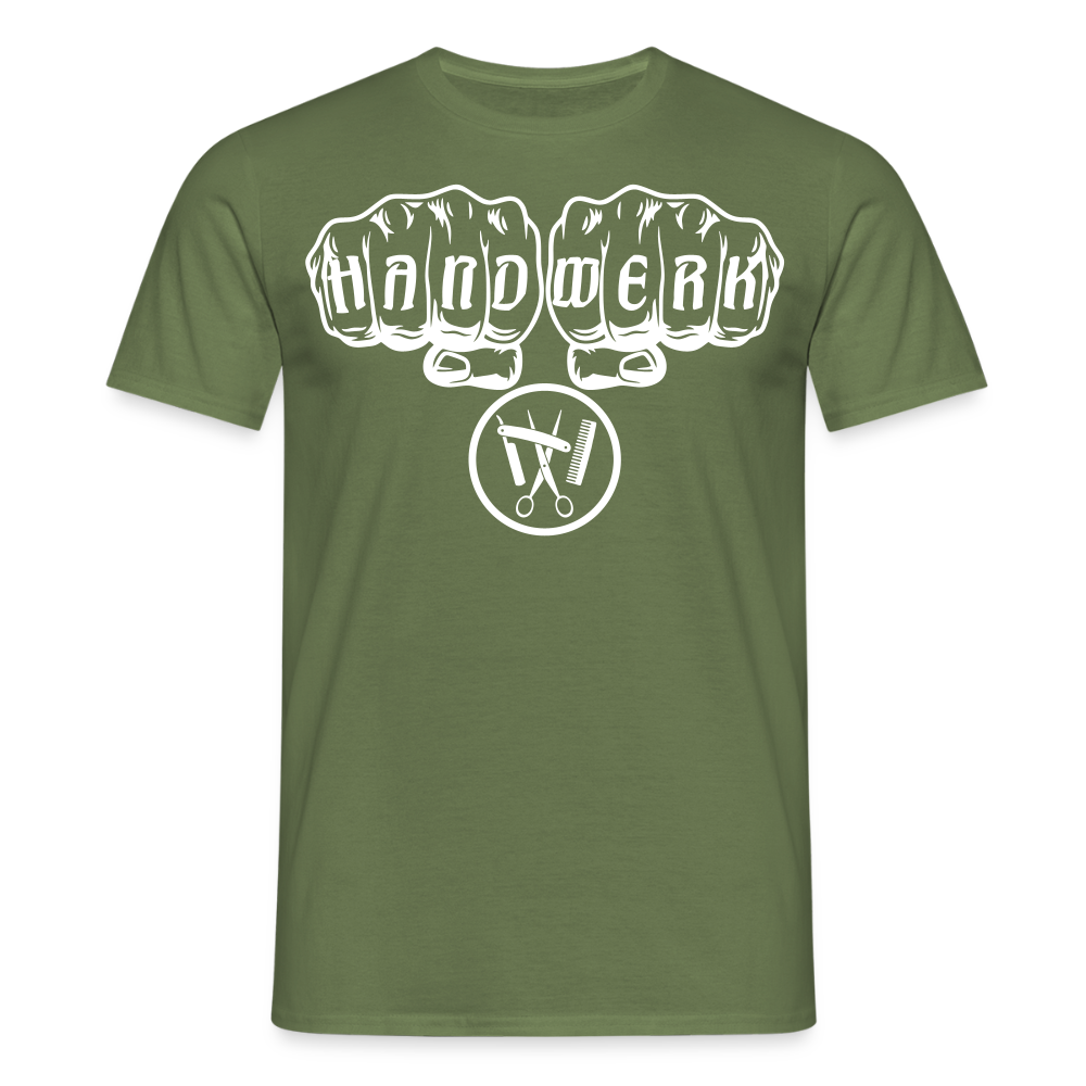 Unisex T-Shirt "Friseur" Militärgrün Männer T-Shirt