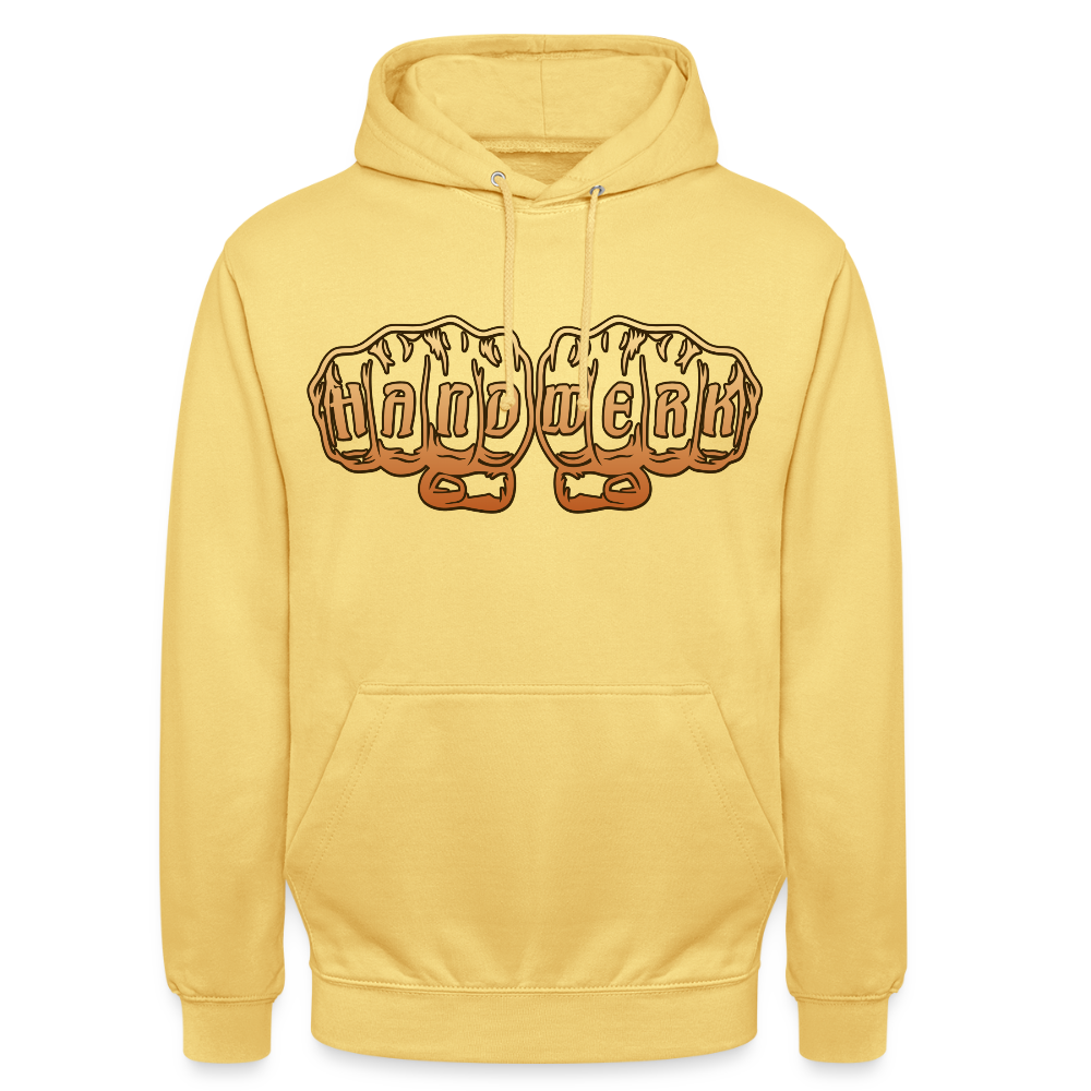 Unisex Hoodie "Handwerk" Zitronengelb Unisex Hoodie