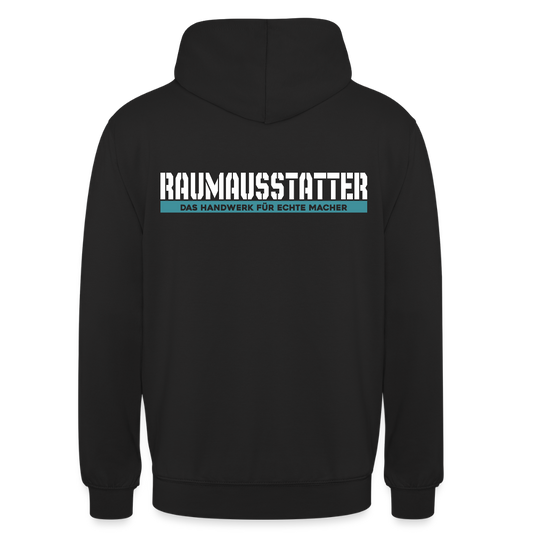 Unisex Hoodie HW-300 | MACHER "Raumausstatter" Schwarz Unisex Hoodie {{ color }}