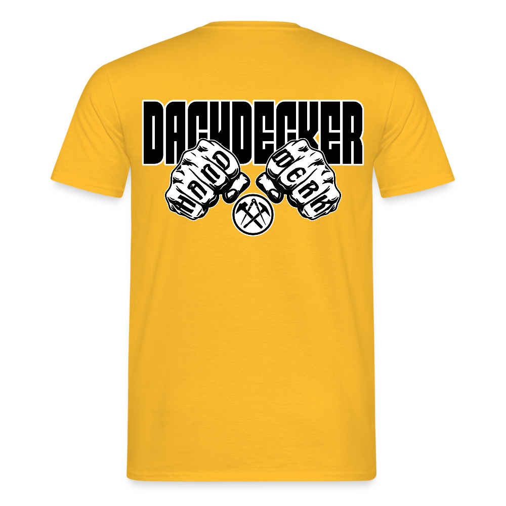 Unisex T-Shirt "Dachdecker" Gelb Männer T-Shirt
