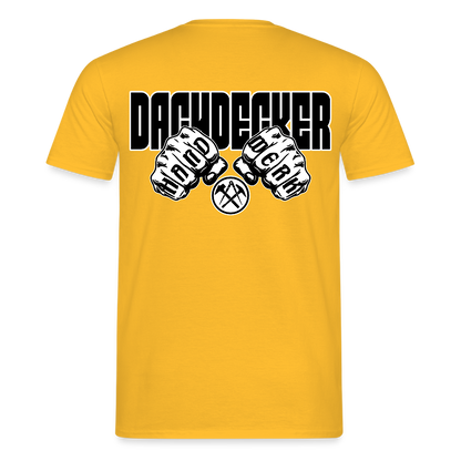 Unisex T-Shirt "Dachdecker" Gelb Männer T-Shirt