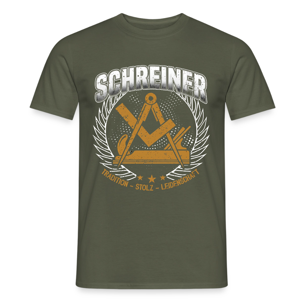 Unisex Tradition Männer T-Shirt von Spreadconnect mit Druck, weiches Baumwollmaterial, bequemes Design, Frontansicht.