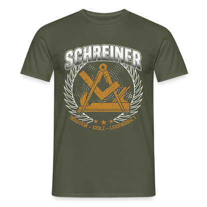 Unisex Tradition Männer T-Shirt von Spreadconnect mit Druck, weiches Baumwollmaterial, bequemes Design, Frontansicht.