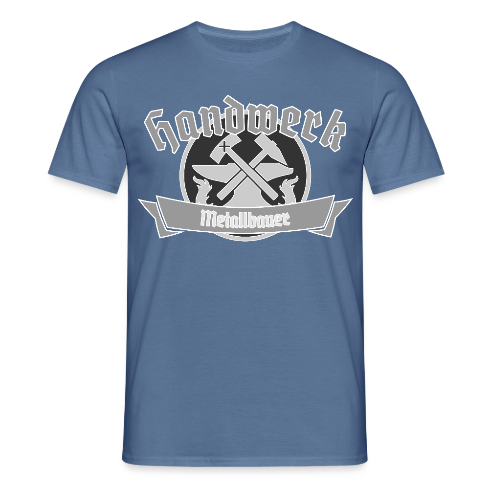 Unisex T-Shirt "Metallbauer" Taubenblau Männer T-Shirt