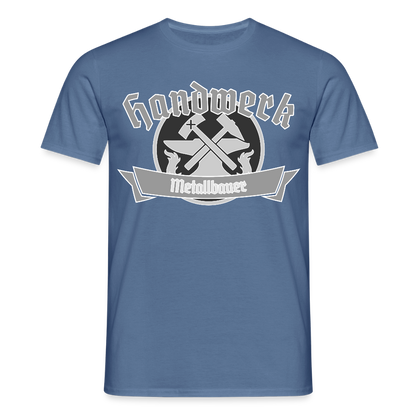 Unisex T-Shirt "Metallbauer" Taubenblau Männer T-Shirt