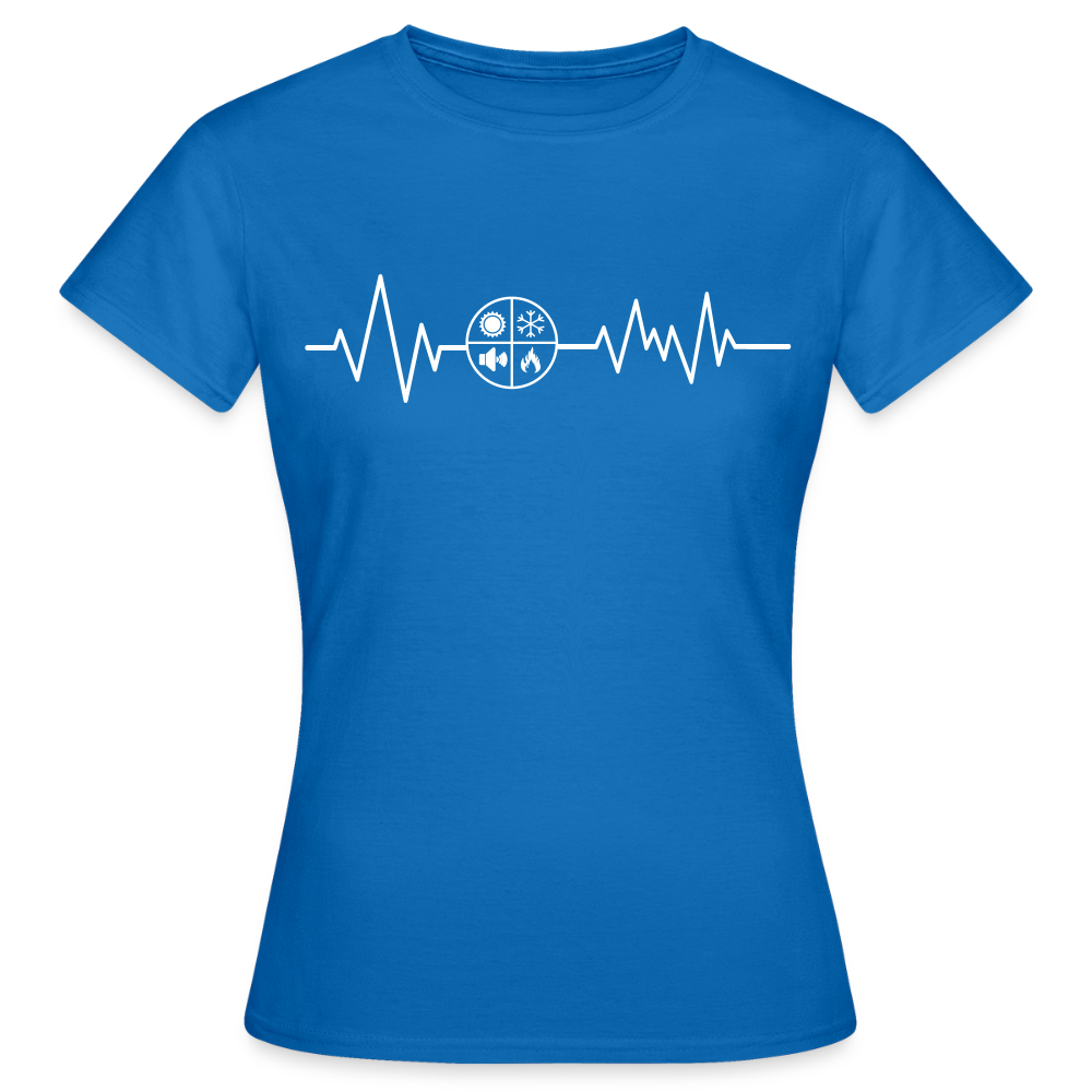 Frauen T-Shirt "Isolierer" Royalblau Frauen T-Shirt