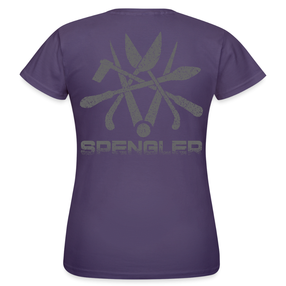 Frauen T-Shirt "Spengler" Dunkellila Frauen T-Shirt